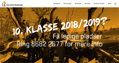 Desktop Screenshot of kornmodrealskole.dk